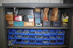 Heavy Duty 2-Door Metal Cabinet W/ Hardware & Fasteners Multiple Bins