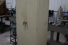 Metal 2-Door Cabinet W/ Contents