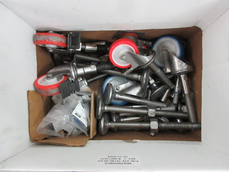Caster Wheels and Support Legs, Threaded Posts
