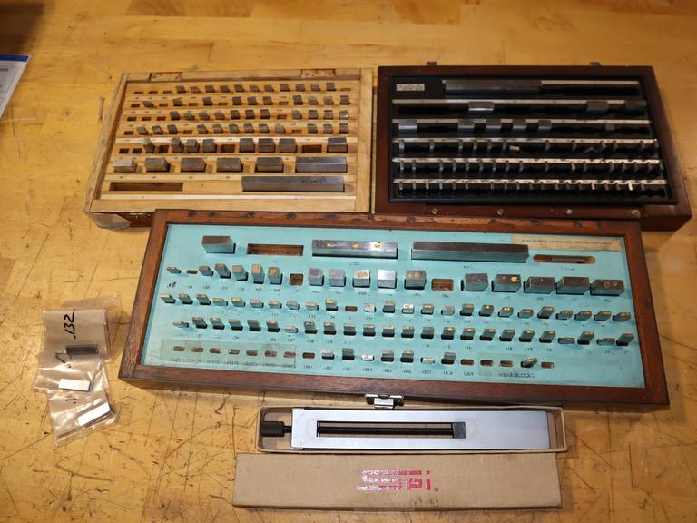 Gauge Blocks In Wood Box - Misc As Shown