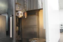 Doosan Puma V550ML CNC Vertical Turning Center with Live Milling, 20" Chuck, Chip Conveyor, New 2011