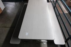 Heavy Duty Laminate Covered Picnic Table with Steel Legs