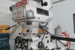 Turn-Pro GS-15V Vertical Knee Mill, Anilam 2-Axis DRO, Asong X-Axis Power Feed, Kurt Power Drawbar