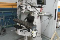 Turn-Pro GS-15V Vertical Knee Mill, Anilam 2-Axis DRO, Asong X-Axis Power Feed, Kurt Power Drawbar