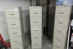 HON 5 Drawer Vertical File Cabinets (3 Units)