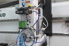 CR Onsrud CNC Router, Model 98C18 3-Axis, Fixed Bridge, Split Table , 24,000 RPM, 12 Station Tool Changer, Dekker Vacuum Pump System