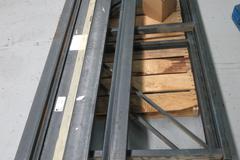 Pallet Racking Locking Tab Style (2) Uprights 44" W x 88" H (4) 90" W Cross Beams, Box of Lock Tabs