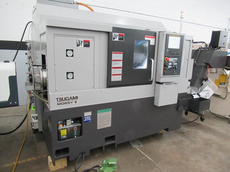 Tsugami M08SY CNC Lathe Turning Center, Live Milling, Sub-Spindle, Y-Axis, LNS Bar Feed, New 2022 - Very Low Hours!