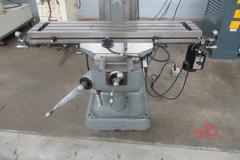 Bridgeport 2J Vertical Knee Mill, Variable Speed Spindle, Acu-Rite 3-Axis DRO Model 200S, Servo 150 X-Axis DRO
