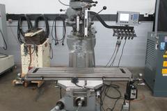 Bridgeport 2J Vertical Knee Mill, Variable Speed Spindle, Acu-Rite 3-Axis DRO Model 200S, Servo 150 X-Axis DRO