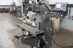 Bridgeport 2J Vertical Knee Mill, Variable Speed Spindle, Acu-Rite 3-Axis DRO Model 200S, Servo 150 X-Axis DRO