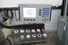 Bridgeport 2J Vertical Knee Mill, Variable Speed Spindle, Acu-Rite 3-Axis DRO Model 200S, Servo 150 X-Axis DRO