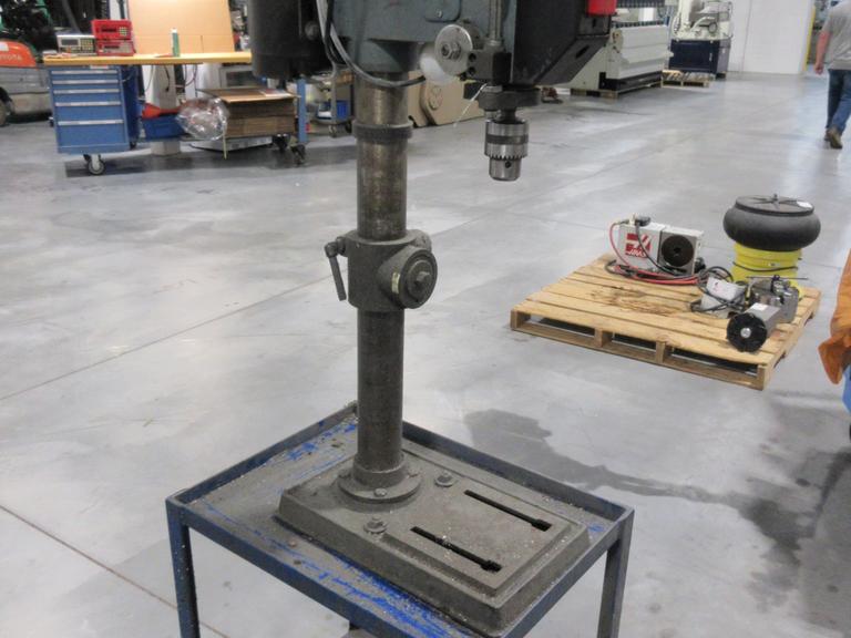 Jet Tools JDP-14M Drill Press; on Portable Metal Rolling Cart