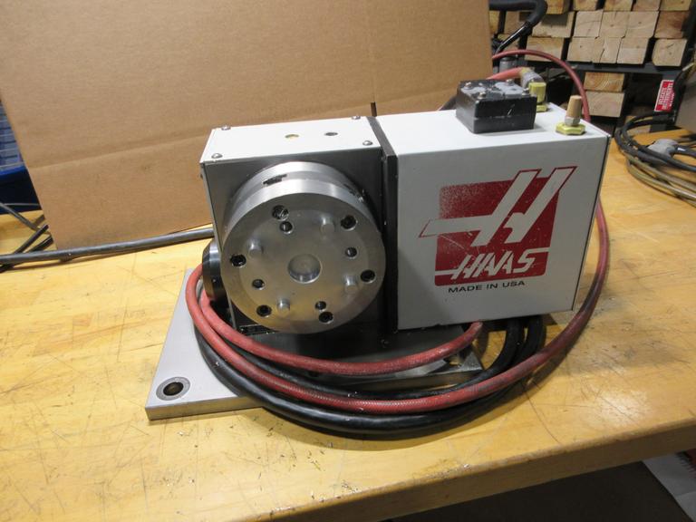 Haas HRT-160 Brush Programmable Rotary Table On Fixture Plate