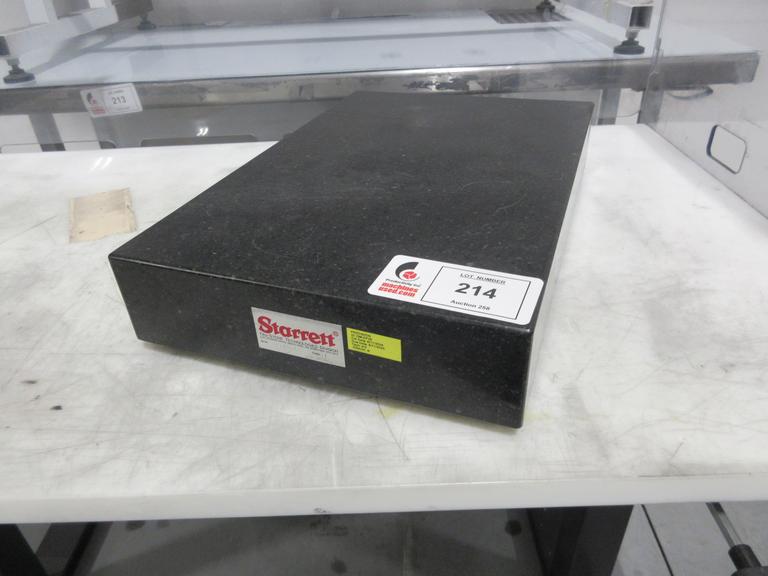 Starrett Black Granite Surface Plate "Grade B" 18" x 12"