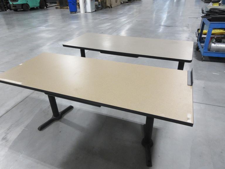 Laminate Top Work Tables With Single Drawer (2)