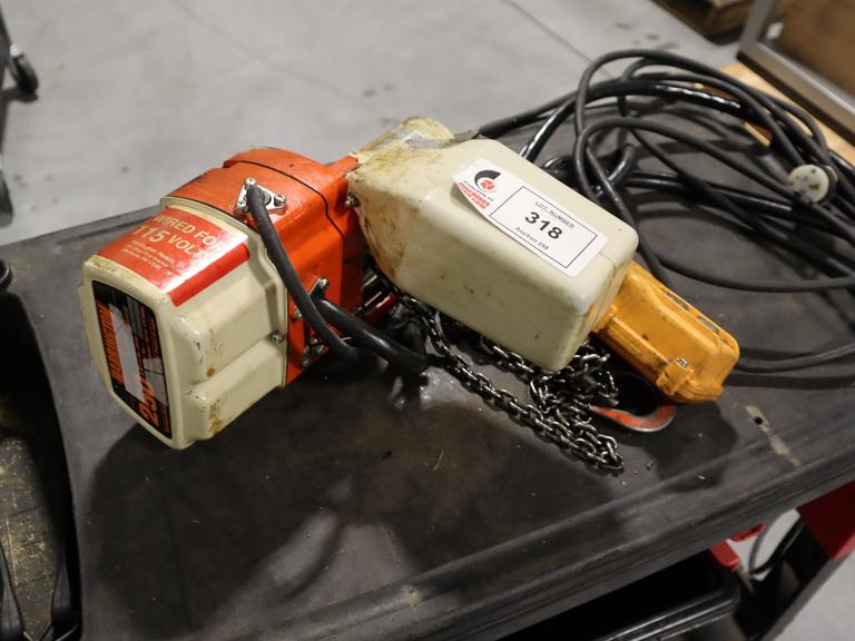 Harrington Electric Chain Hoist 250lbs Max