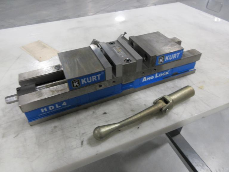  KURT HDL4 Machine Vise Hard Jaws, With Handle