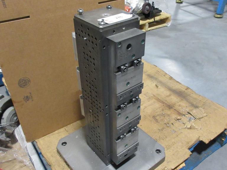 Tombstone 400MM x 400MM; 6" x 6" x 24-1/2" Colum, With tapped 3/8-16 Grid, Various Fixtures