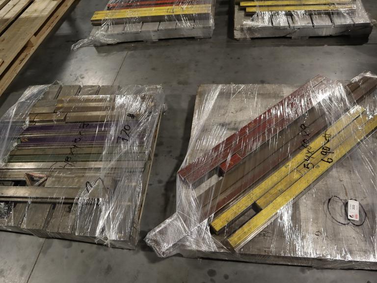 American Style Press Brake Dies (2) Pallets Various Length & Shapes