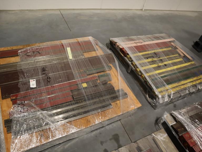 American Style Press Brake Dies (2) Pallets Various Length & Shapes