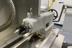 Milltronics ML16 CNC Engine Lathe, 8200 CNC Control, 8 Station Turret, Tailstock, 3-Jaw Chuck, Coolant, Enclosure