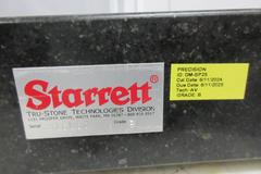 Starrett Black Granite Surface Plate "Grade B" 18" x 12"