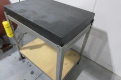 Granite Surface Plate, On Steel Table "Grade B"