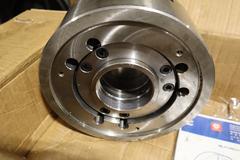 Samchully 10" 3-Jaw MV-210 Mega Bore Open-Center Hydraulic Chuck M90 x P 2 thread, A2-8
