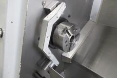 Haas SL-20 CNC Turning Center, Programmable Tailstock, Tool Presetter, Parts Catcher, Chip Auger, 8" Chuck