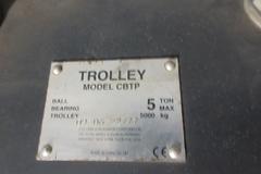 CM 5 Ton CBTP Plain Push Trolley Flanges 3.5" - 8.7"
