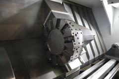 Haas ST-55 CNC Lathe Turning Center, 12.5" Hole, 12 Station Turret, Tailstock, (2) 26" Chucks, 1,000 PSI Coolant - NEW 2023 - LIKE NEW ONLY 10 Spindle Hours!