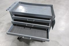 Steel 3-Drawer Locking Metal Cart
