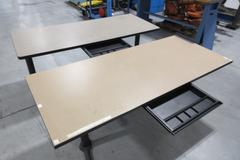 Laminate Top Work Tables With Single Drawer (2)