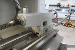 Milltronics ML16 CNC Engine Lathe, Series G, 8200 CNC Control, 8 Station Turret, Tailstock, 3-Jaw Chuck, Coolant, Enclosure