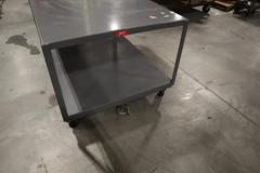 Jamco 2 Shelf Rolling Metal Work Table with Foot Brake