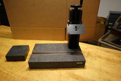 Adjustable Stand Mounted on 10" x 16" Granite Stone For Profilometer & 6x6 Granite Stand