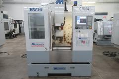 Milltronics RW-14 CNC Vertical Machining Center, 24" X 14" X 20.5", CT 40 Taper, Series A, 8K RPM, Milltronics 8200 CNC Control