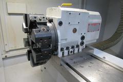 Milltronics ML16 CNC Engine Lathe, 8200 CNC Control, 8 Station Turret, Tailstock, 3-Jaw Chuck, Coolant, Enclosure