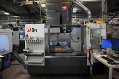 Haas VF-3YT CNC Vertical Machining Center, 40"x26"x25", CT40, 8,100 RPM, 2-Speed Gearbox, 40 Station ATC,  Probing, Thru Spindle Coolant