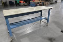 Metal Frame Rolling Laminite Top Table