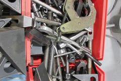 Bins Of Clamp Down Hardware (4), Risers, And More!!!
