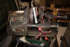 MSC Power Pipe Threader, Model 50A-DX 0952824, 1/2"-2" Capacity, 115V, 1HP, on Stand. With Contents