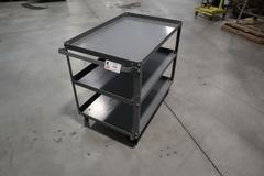 Equipto 3 Shelf Rolling Metal Cart