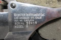 Webster Hardness Tester Model B-75 & B | Rockwell B Scale