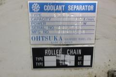 Surface Grinder Coolant Separator Tank Paper Filtration, With Cleaning & Cooling Pumps