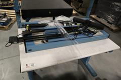 IAC workbench With Shelving, Florecent Lighting, Outlet Strip, Adjustable Wire Shelfs, Manual Adjustable Height