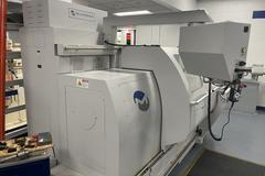 Milltronics ML16 CNC Engine Lathe, 8200 CNC Control, 8 Station Turret, Tailstock, 3-Jaw Chuck, Coolant, Enclosure