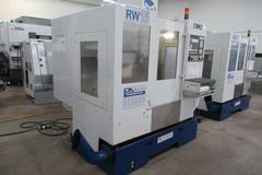 Milltronics RW-15 CNC Vertical Machining Center, 25" x 15" x 20.5". Series D, Milltronics 8200 Control, 16 ATC, 8K RPM, Probing, Chip Auger