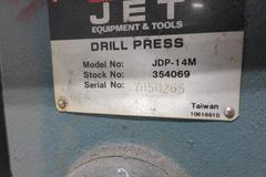 Jet Tools JDP-14M Drill Press; on Portable Metal Rolling Cart